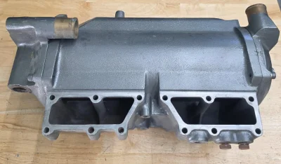 Yanmar 6LY2(A) Intercooler Housing.
This is a intercooler housing for Yanmar 6LYA and 6LY2 series, note that this housing is without using pre-heater glow plugs. Note that this is just the housing without inside Core. view 3
