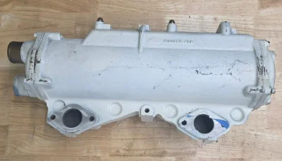 YANMAR 6CX530 Heat Exchanger. This is a “Take Off” heat exchanger for Yanmar Marine 6CX530, the Assembly part it been pressure tested and service, this part came out of an engine with low hours, engine block was damaged by accident so the part we remove are in very good conditions. view 3