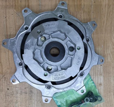 ZF3313316016 – Centa CF-R Torsional Coupling Ø320 mm, 0.25–15 kNm, for ZF 63/68/80/85 Gearboxes

The ZF 3313316016 Centa CF-R High Inertia Torsional Coupling is designed to deliver superior vibration damping and smooth torque transmission in marine propulsion and industrial powertrain systems. Compatible with ZF 63/68A/IV, 80A/IV, and 85A/IV gear systems, this coupling is engineered with CENTALAN or HD elastomers, offering high resistance to wear, torsional stress, and temperature fluctuations from –45 °C to +130 °C. view 3